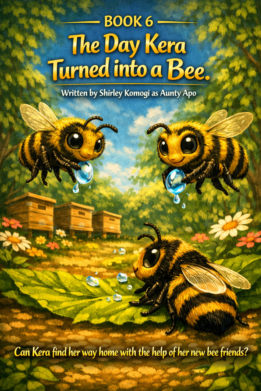Book 6 cover for The Day Kera Turned into a Bee by Aunty Apo